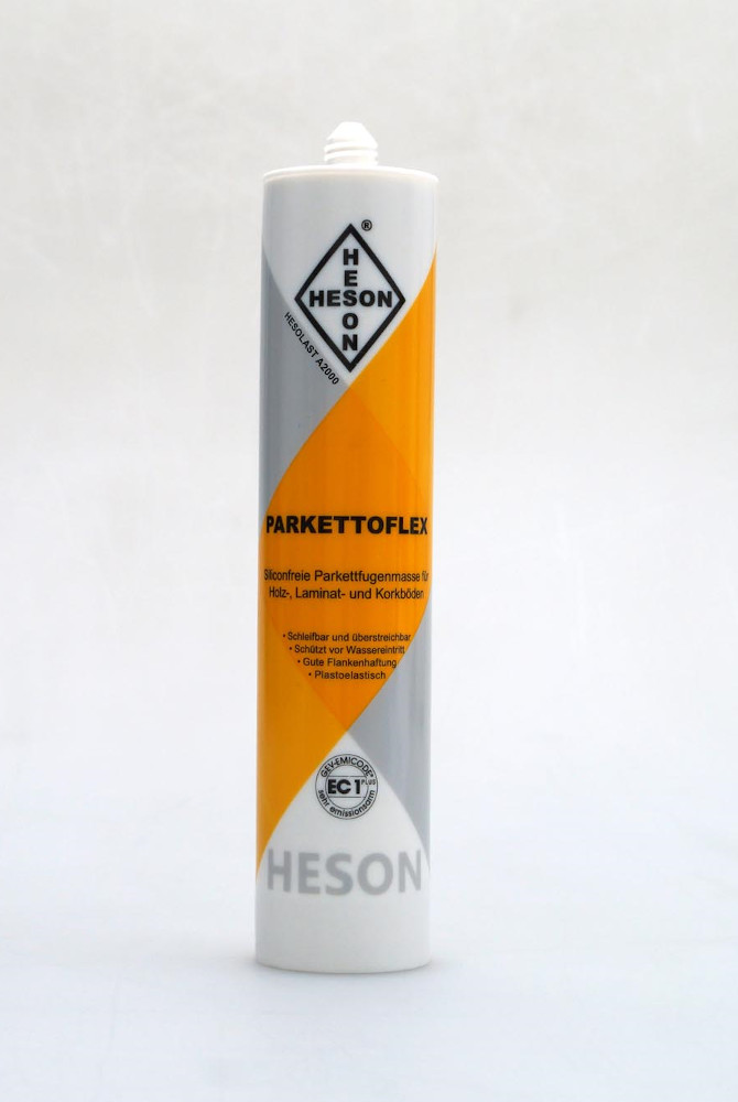 Hesolast A 2000 - Parkettoflex - Fugenmasse 310 ml elastisch, silikonfrei, überstreichbar, Weiß (110)