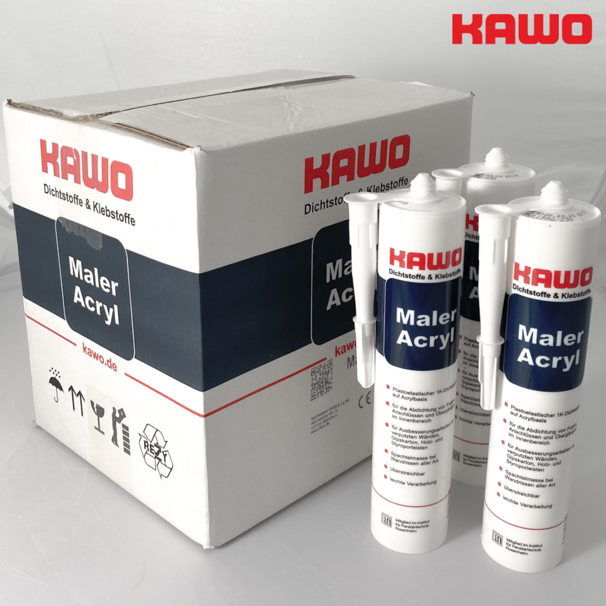 KAWO Maler Acryl 300 ml. - weiß KAWO Maler Acryl 300 ml. - weiß