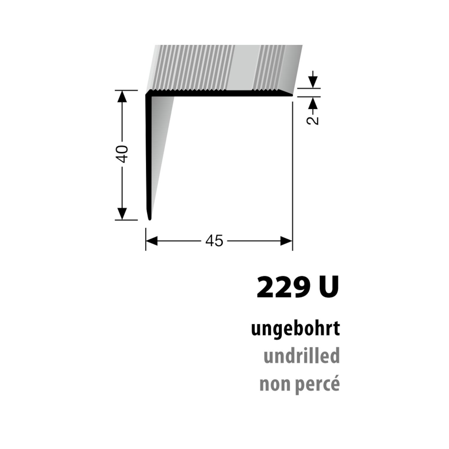 Küberit Alu Winkelprofil Typ 229 U