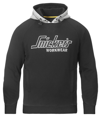 Snickers Sweatshirt Hoodie schwarz/grau, L 28080418-L