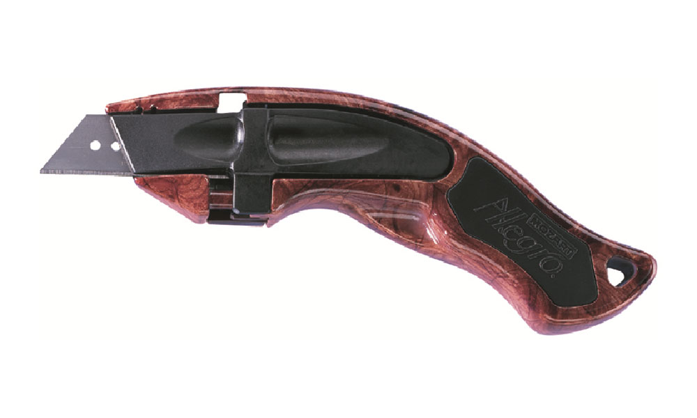 Mozart Uni-Messer Allegro Redwood braun/schwarz - bestückt mit 5 Trapezklingen Mozart Uni-Messer Allegro Redwood braun/schwarz - bestückt mit 5 Trapezklingen