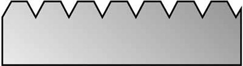 Zahnschiene (Zahnleiste) 28 cm - Zahnung B3 Zahnschiene (Zahnleiste) 28 cm - Zahnung B3