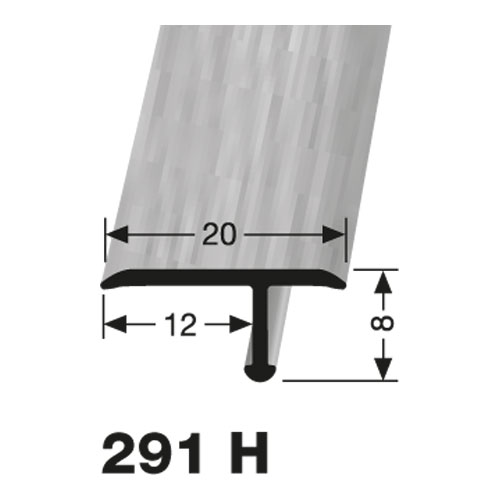 KÜBERIT EB-Profil 20x12x8 mm Typ 291H 270cm, wenge (H95)