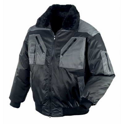 Pilotenjacke OSLO schwarz/anthrazit, Gr. L Pilotenjacke OSLO schwarz/anthrazit, Gr. L