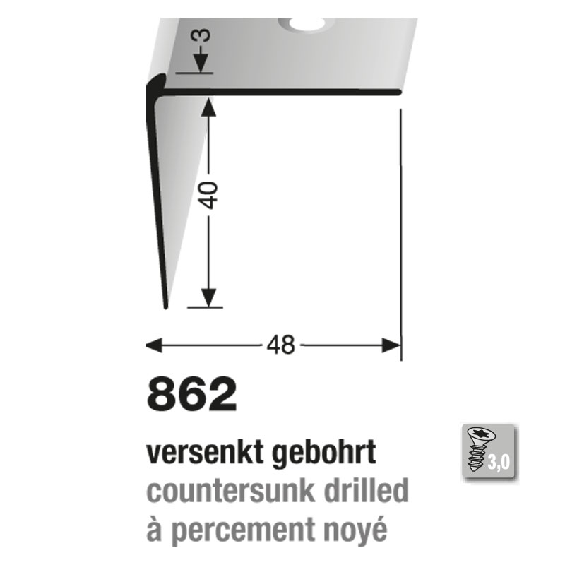 Küberit Treppenkantenprofil Typ 862 Küberit Treppenkantenprofil Typ 862