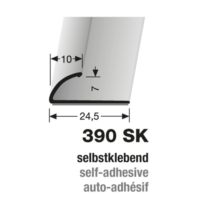 Küberit Alu Abschlussprofil Typ 390 SK