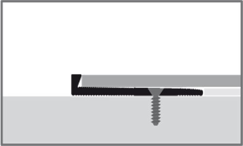 Küberit Alu Abschlussprofil Typ 364, 300 cm, silber (F4) Küberit Alu Abschlussprofil Typ 364, 300 cm, silber (F4)