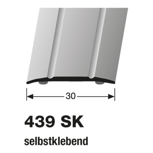 Küberit Übergangsprofil 30 mm, Typ 439 SK, 270 cm, poliert (F3)