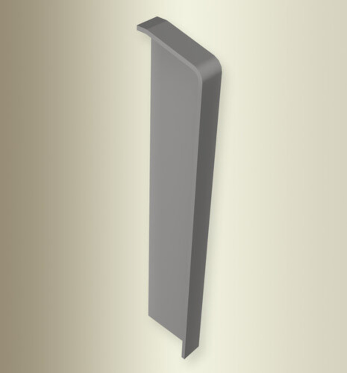 Küberit Endstück rechts Typ 928 ER, Kunststoff lackiert edelstahloptik f.g. (F2G) Küberit Endstück rechts Typ 928 ER, Kunststoff lackiert edelstahloptik f.g. (F2G)
