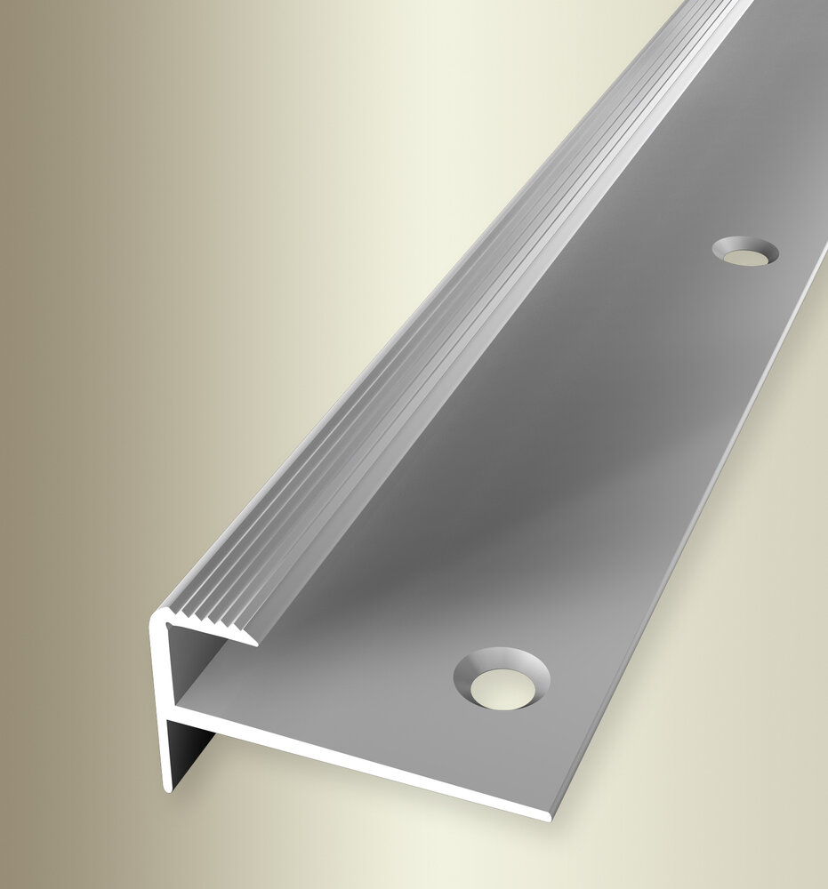 Küberit Alu Treppenkantenprofil Typ 808, 100 cm, silber (F4) Küberit Alu Treppenkantenprofil Typ 808, 100 cm, silber (F4)