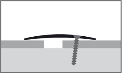 Küberit Alu Übergangsprofil 100 mm Typ 466 S, 270 cm, silber (F4) Küberit Alu Übergangsprofil 100 mm Typ 466 S, 270 cm, silber (F4)