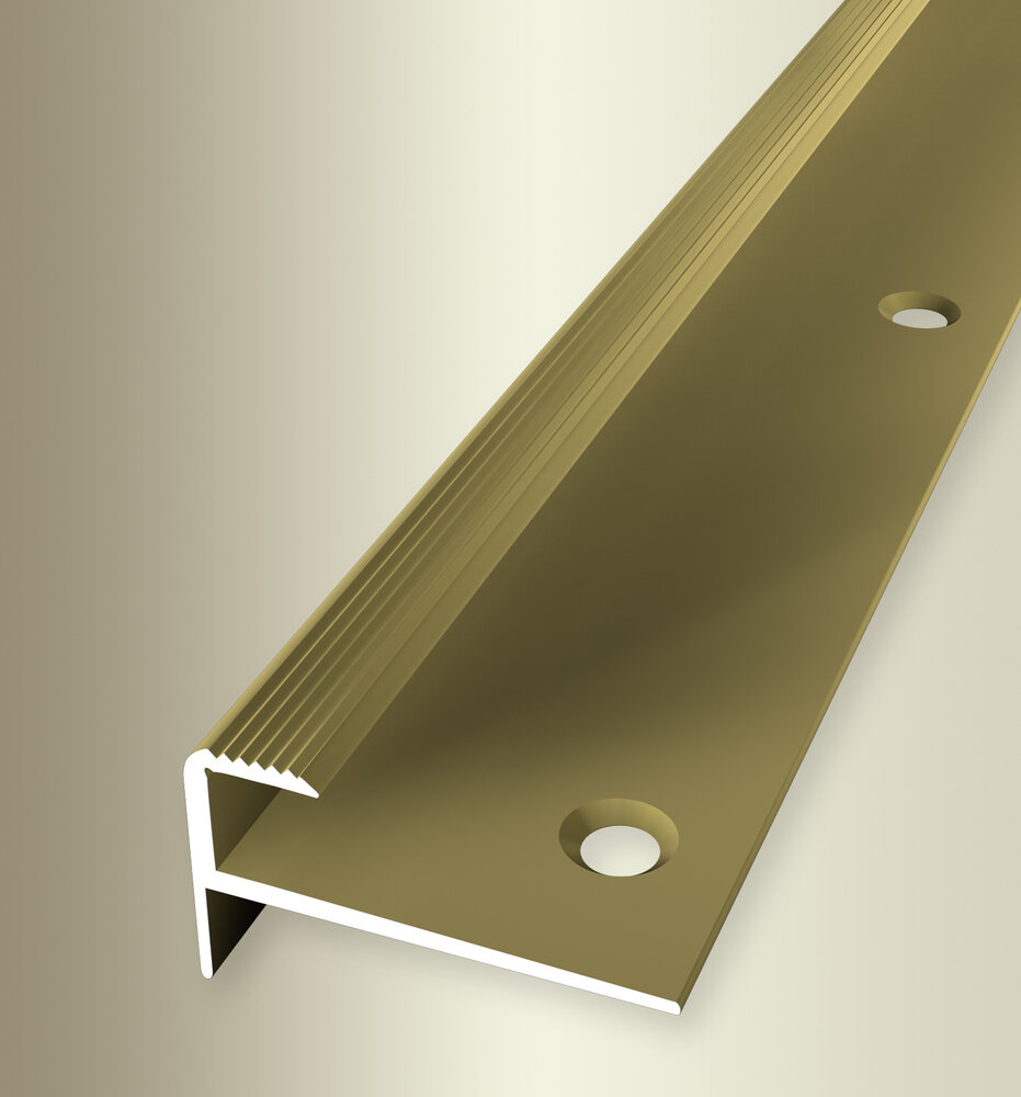 Küberit Alu Treppenkantenprofil Typ 808, 500 cm, gold (F5)