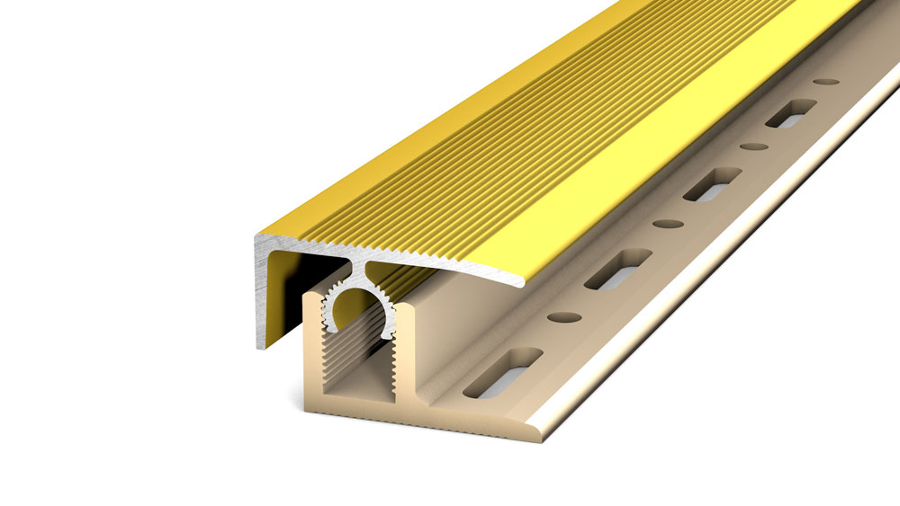 PRINZ PROFI-TEC Master Abschlussprofil Nr. 310, 28 mm, 270 cm, gold eloxiert