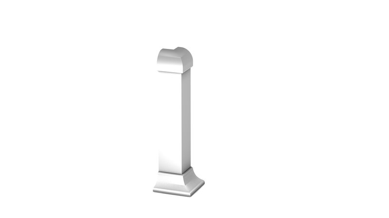 PRINZ Außenecke für Aluminium Sockelleiste Nr. 378, 11 x 60 mm, silber PRINZ Außenecke für Aluminium Sockelleiste Nr. 378, 11 x 60 mm, silber