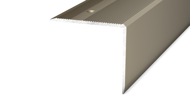 PRINZ Treppenkantenprofil Nr. 294, 45 x 40 mm, 250 cm, edelstahloptik matt PRINZ Treppenkantenprofil Nr. 294, 45 x 40 mm, 250 cm, edelstahloptik matt
