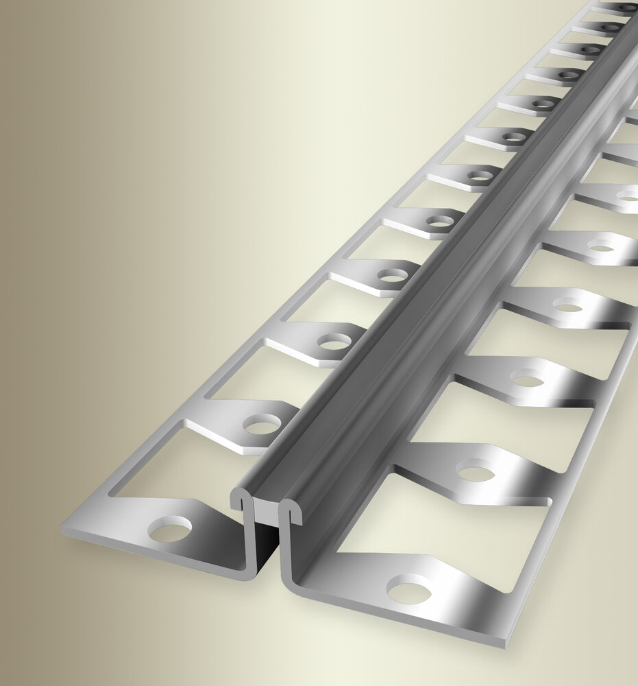 Küberit Edelstahl Dehnungsprofil Typ 307S, edelstahl, 6mm, grau, 250cm