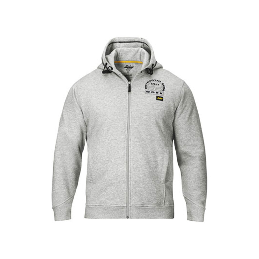 SNICKERS Kapuzensweatshirt mit Reißverschluß. grau SNICKERS Kapuzensweatshirt mit Reißverschluß. grau
