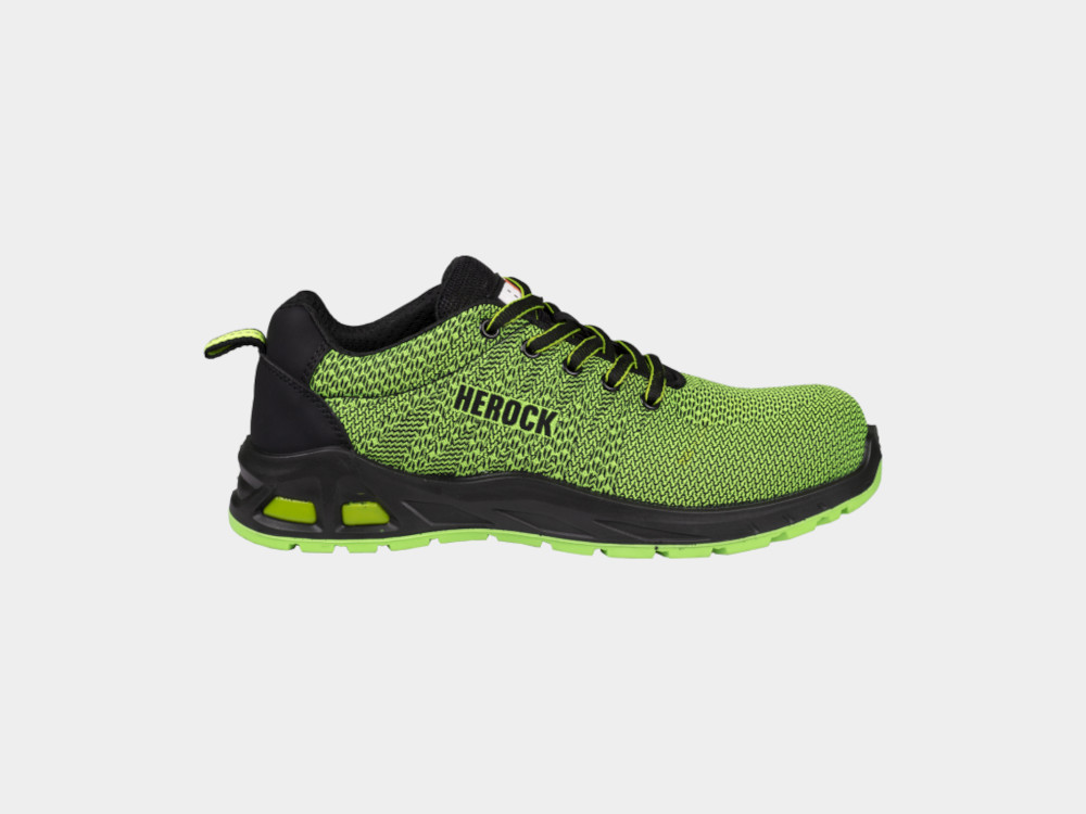 HEROCK® Titus S1P niedrige Sicherheitssneakers Fluo Grün, Gr.39