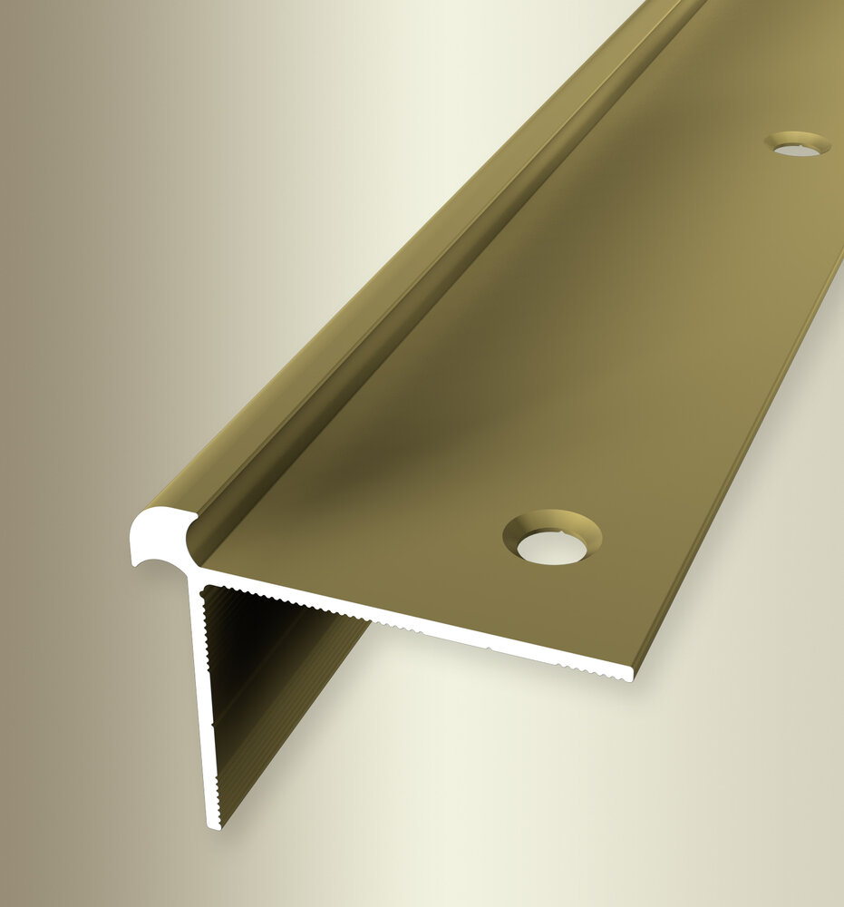 Küberit Alu Treppenkantenprofil Typ 873, 250 cm, gold (F5) Küberit Alu Treppenkantenprofil Typ 873, 250 cm, gold (F5)