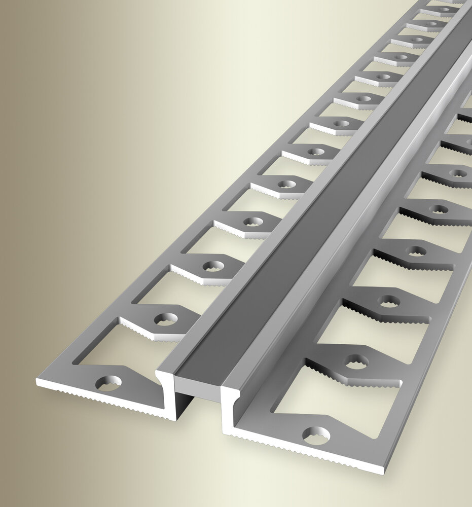 Küberit Alu Dehnungsprofil Typ 307 S, silber, 6 mm, grau, 250 cm Küberit Alu Dehnungsprofil Typ 307 S, silber, 6 mm, grau, 250 cm
