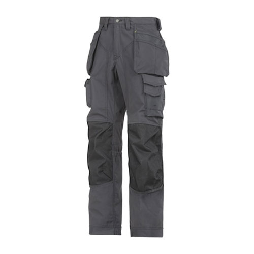 Bodenlegerhose Gr. 160 m.Holstert., dkl.grau/schwarz