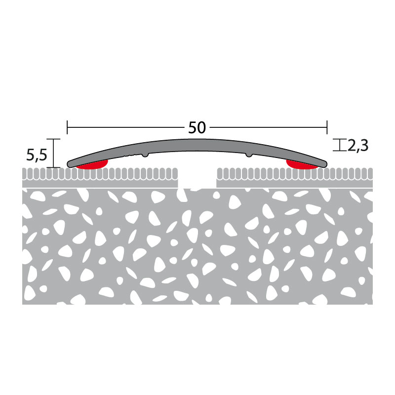 PRINZ Alu Übergangsprofil Nr. 137 SK, 50 mm, in verschiedenen Farben PRINZ Alu Übergangsprofil Nr. 137 SK, 50 mm, in verschiedenen Farben