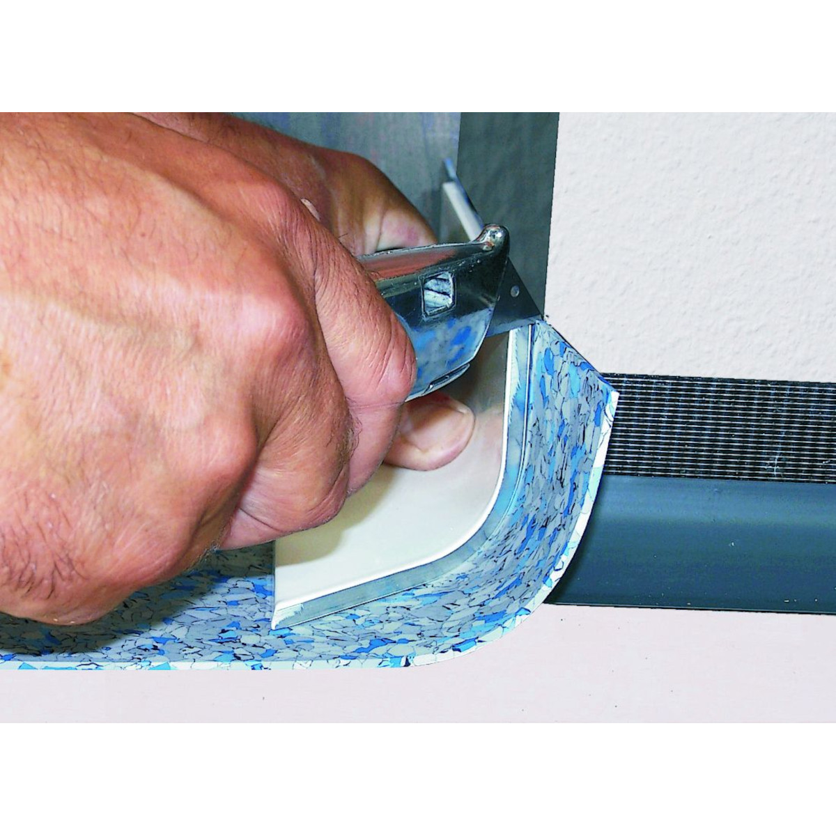 Eckenschablone für Innen- und Außenecken - für 60 mm Sockelhöhe Eckenschablone für Innen- und Außenecken - für 60 mm Sockelhöhe