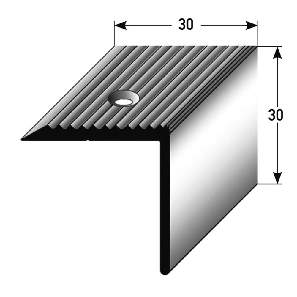 AUER Alu Winkelprofil 30 x 30 mm, 270 cm, bronze hell