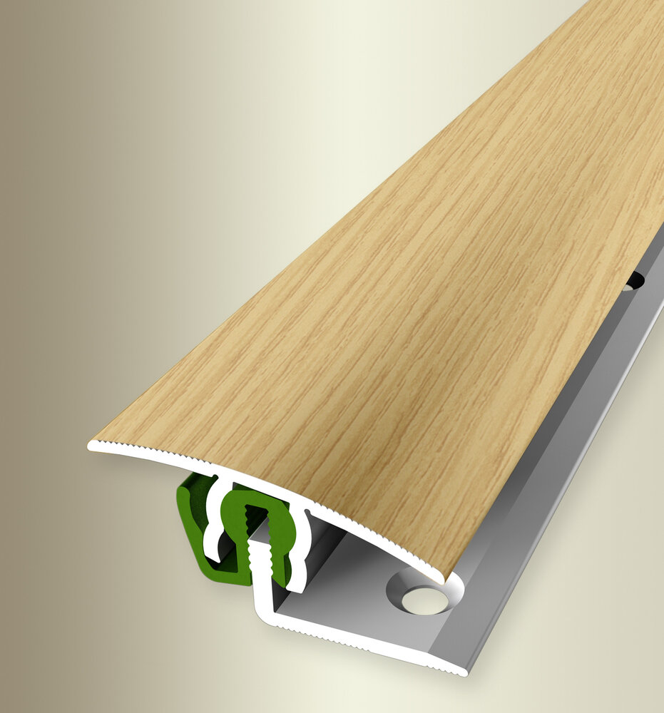 Küberit Übergangsprofil FCS®-788, 7 - 18 mm, Typ 788 H, 270 cm, eiche hell (H30) Küberit Übergangsprofil FCS®-788, 7 - 18 mm, Typ 788 H, 270 cm, eiche hell (H30)