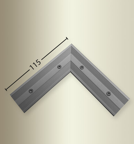 Küberit 488 EC PPS 90° Ecke, edelstahloptik (F2) Küberit 488 EC PPS 90° Ecke, edelstahloptik (F2)