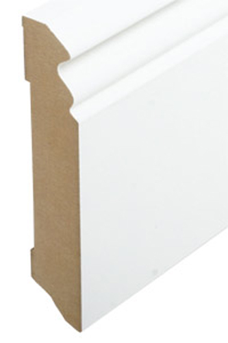 SÜDBROCK MDF Fußleiste HH-Profil 250cm mit Grundierfolie weiß SÜDBROCK MDF Fußleiste HH-Profil 250cm mit Grundierfolie weiß