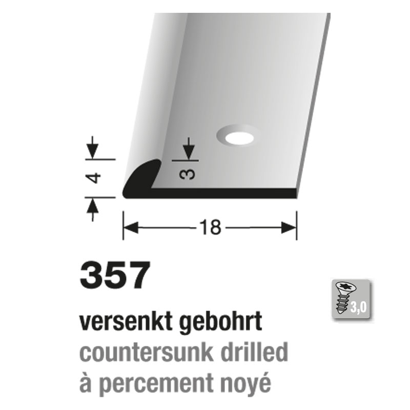 Küberit Abschlussprofil 3 mm Typ 357 Küberit Abschlussprofil 3 mm Typ 357