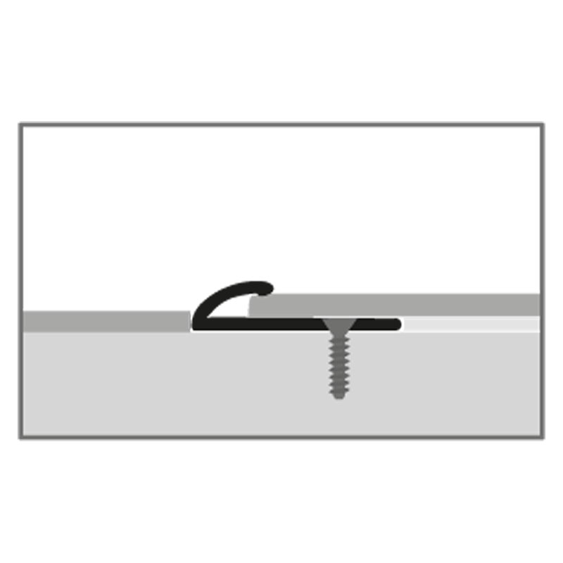 Küberit Alu Abschlussprofil Typ 390, 90 cm, silber (F4) Küberit Alu Abschlussprofil Typ 390, 90 cm, silber (F4)