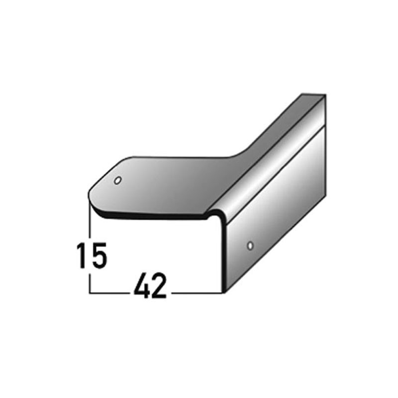 Auer Reparaturwinkel H20 für Holztreppen, 20 mm Nase, 125 cm, verzinkt Auer Reparaturwinkel H20 für Holztreppen, 20 mm Nase, 125 cm, verzinkt
