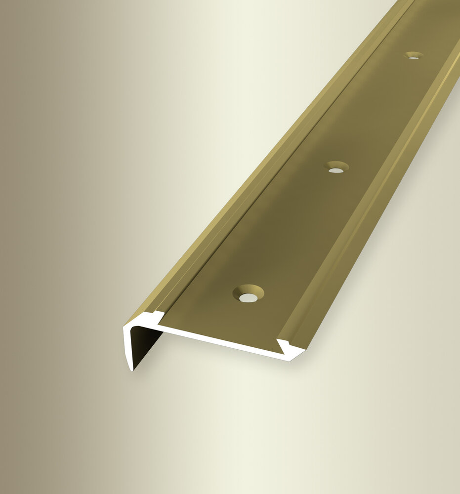 KÜBERIT Alu Kombi-Treppenkante 13X42 250cm gold (F5) KÜBERIT Alu Kombi-Treppenkante 13X42 250cm gold (F5)