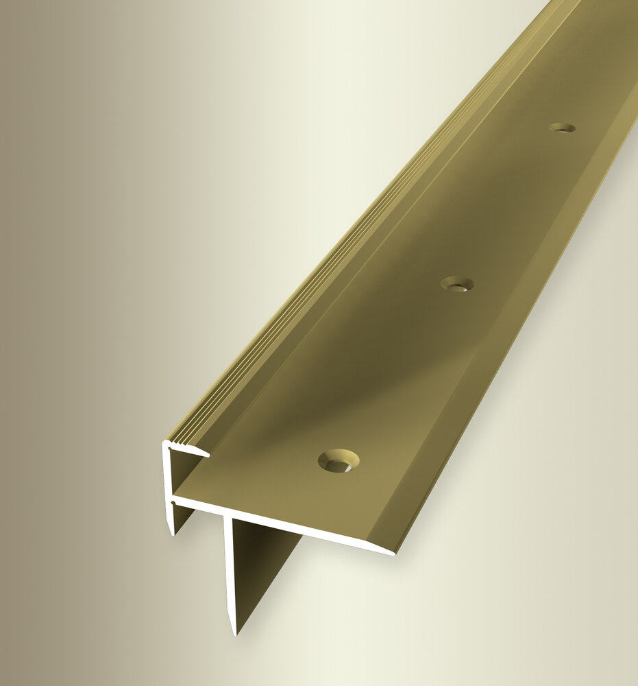 Küberit Alu Treppenkantenprofil Typ 209, 8,7 mm, 100 cm, gold (F5)