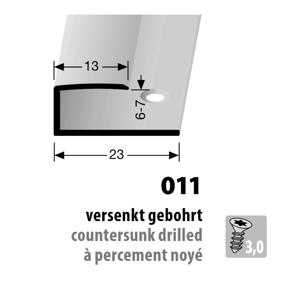 Küberit Alu Einfassprofil Typ 011 Küberit Alu Einfassprofil Typ 011