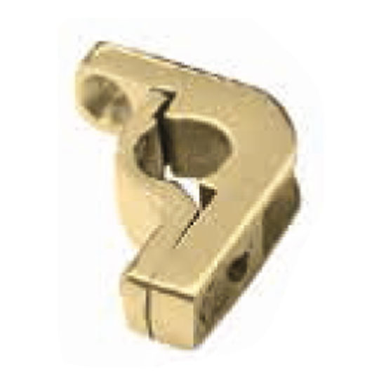 Küberit Treppenstangen Winkelöse für Ø 11 mm, seitlich offen, Messing brüniert, paarweise Küberit Treppenstangen Winkelöse für Ø 11 mm, seitlich offen, Messing brüniert, paarweise