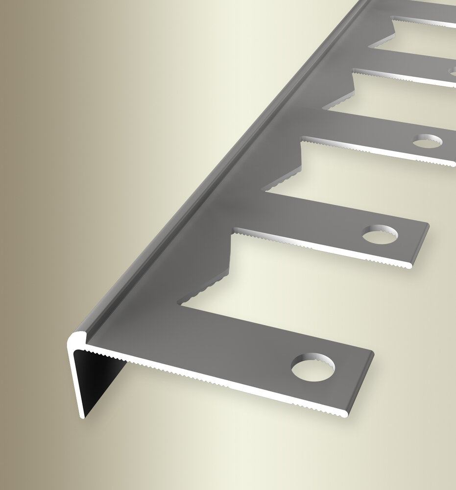Küberit Alu Treppenkantenprofil Typ 859 EB, 250 cm, edelstahloptik (F2) Küberit Alu Treppenkantenprofil Typ 859 EB, 250 cm, edelstahloptik (F2)