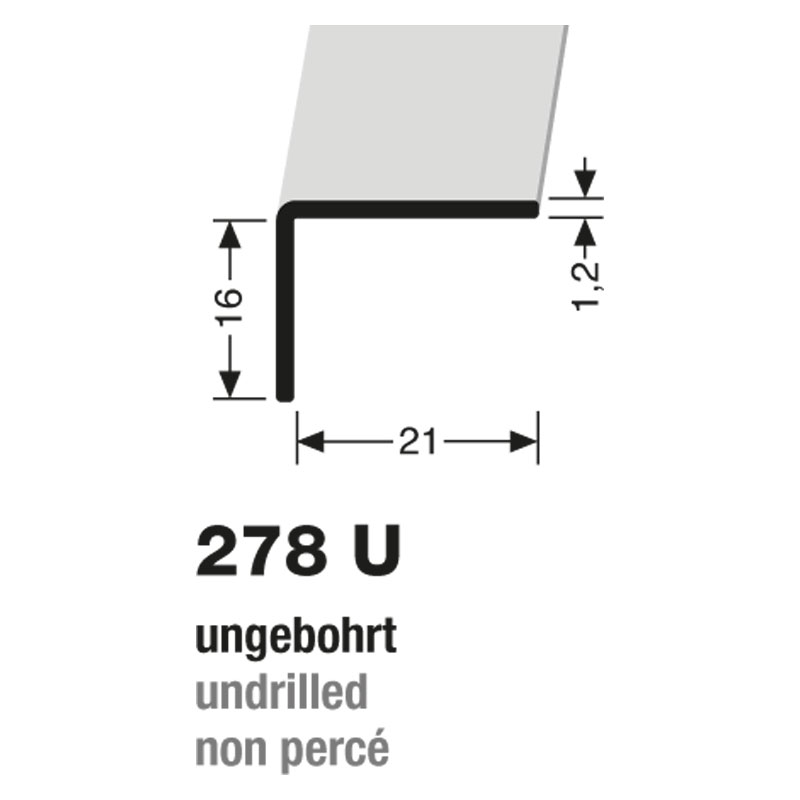 Küberit Winkelprofil Typ 278 U