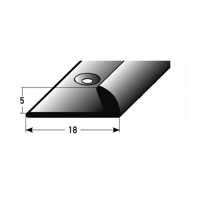 AUER Alu Einfassprofil Typ 268, 5 mm, 270 cm, silber