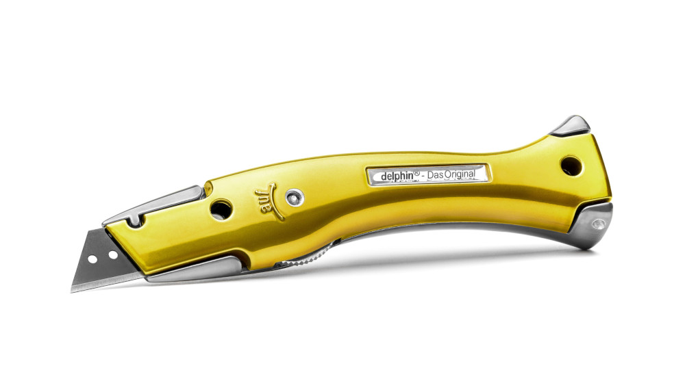 Delphin® 03 - Universalmesser Das Original, Style-Edition 2-farbig, Candy Schwarz-Gold Delphin® 03 - Universalmesser Das Original, Style-Edition 2-farbig, Candy Schwarz-Gold