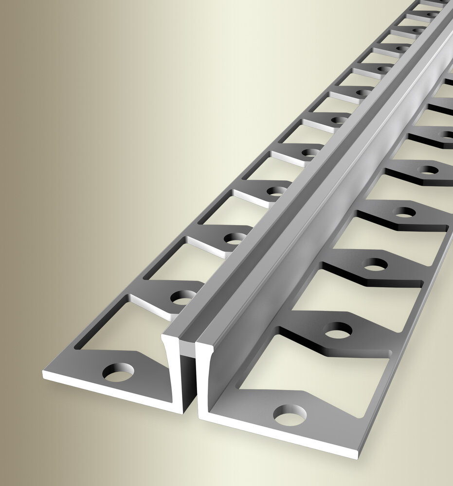 Küberit Alu Dehnungsprofil Typ 306 S, silber, 15 mm, grau, 250 cm Küberit Alu Dehnungsprofil Typ 306 S, silber, 15 mm, grau, 250 cm