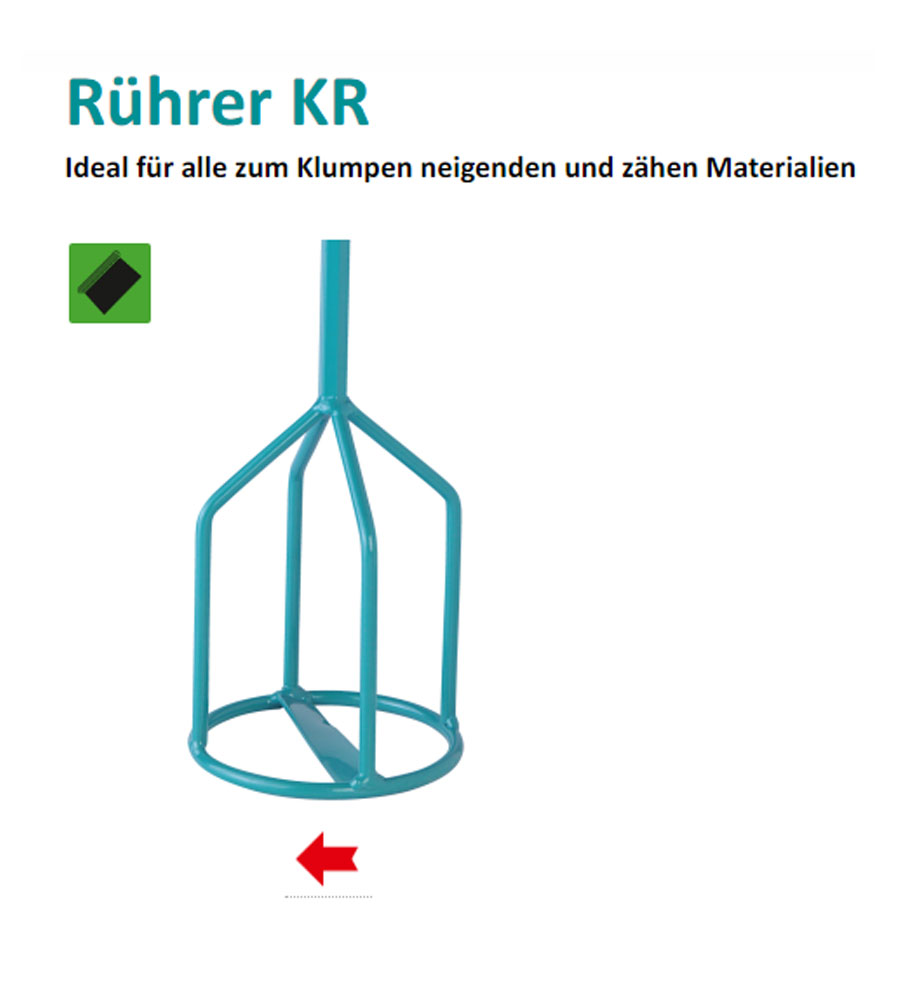 COLLOMIXER KR160HF für 35 - 50 kg, Ø 160 mm