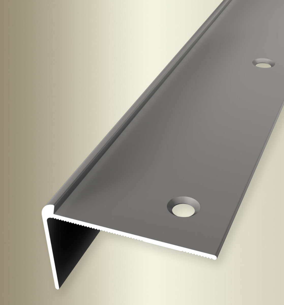 Küberit Alu Treppenkantenprofil Typ 854, 250 cm, edelstahloptik (F2)