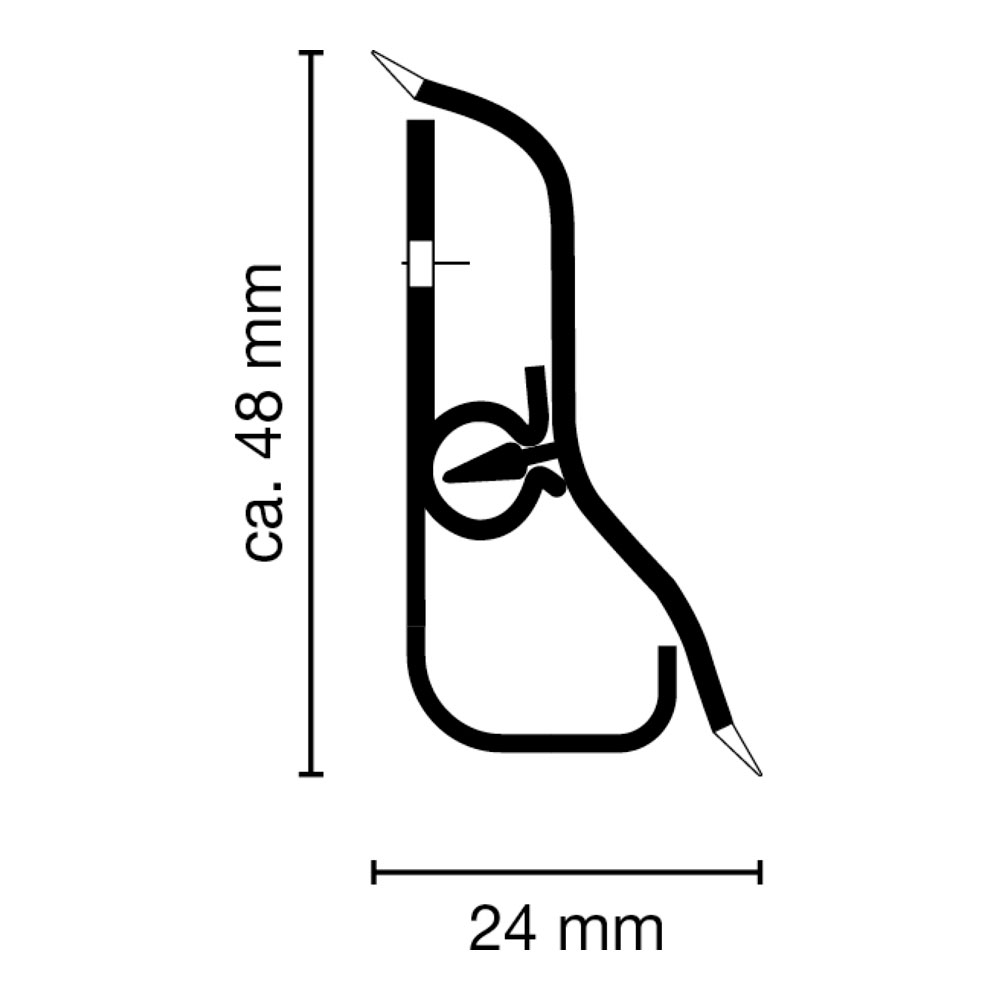 Döllken Dekorprofil DP 48 250 cm, pinie (W 578)