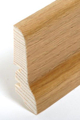 SÜDBROCK Holz-Fußleiste 20 x 60 mm, 250 cm, Eiche rustikal (09) SÜDBROCK Holz-Fußleiste 20 x 60 mm, 250 cm, Eiche rustikal (09)