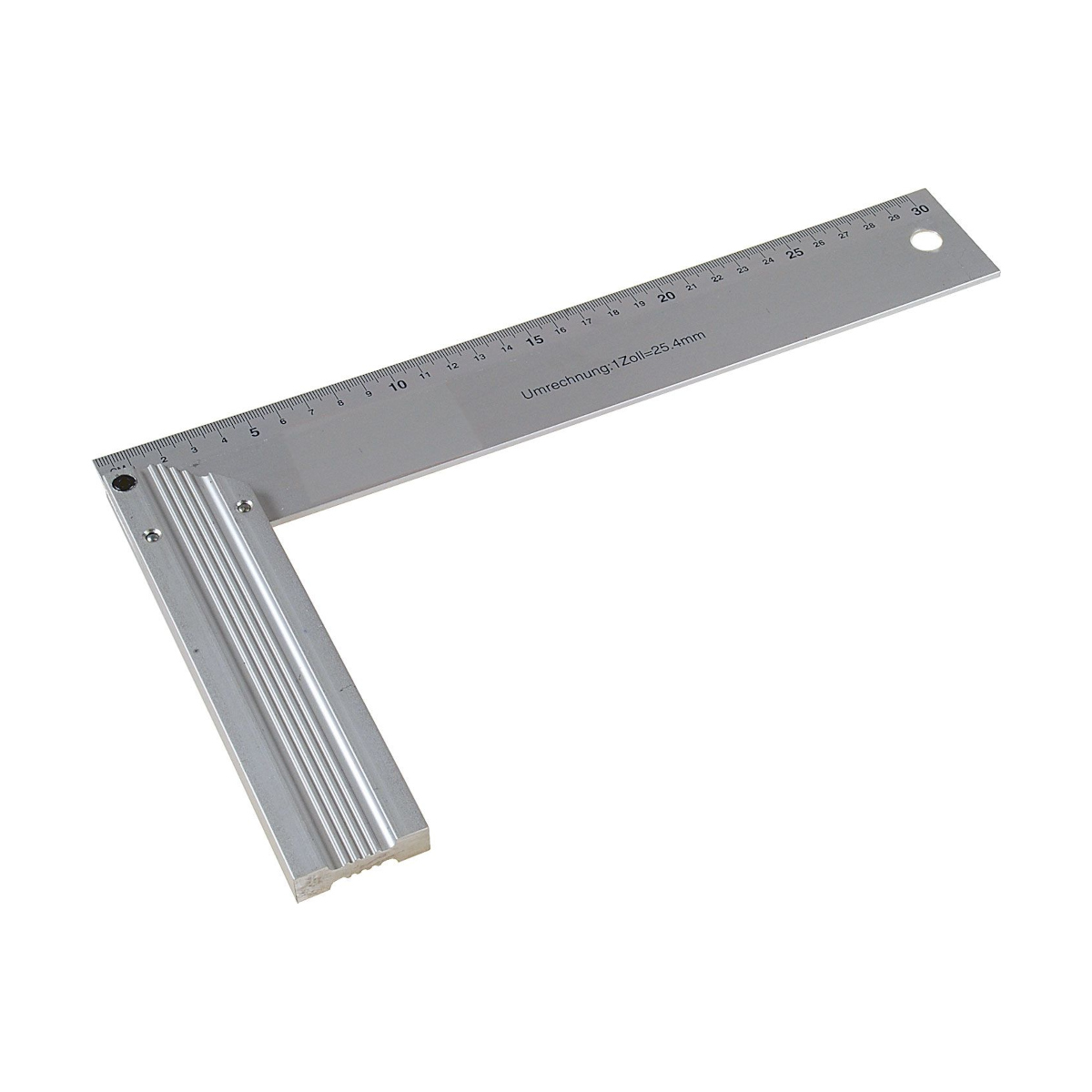 Schreinerwinkel mit Anschlag Aluminium - 250 mm