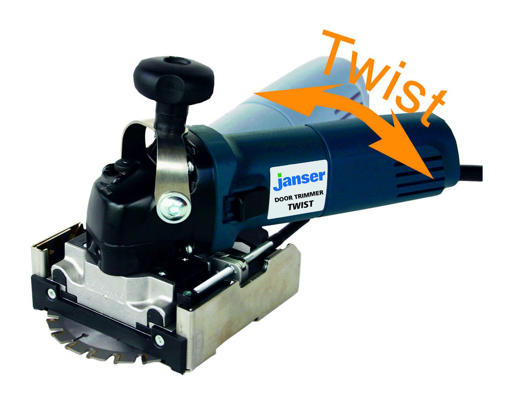 Door Trimmer ´Twist´, 180° drehbar, in der Höhe von 4 - 28 mm und in der Tiefe 0 - 28 mm verstellbar Door Trimmer ´Twist´, 180° drehbar, in der Höhe von 4 - 28 mm und in der Tiefe 0 - 28 mm verstellbar