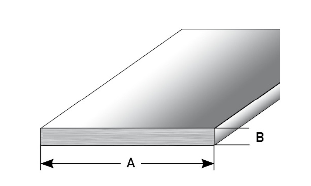 AUER Edelstahl Flachprofil bzw. Sockelleiste Typ 444 SK, 40 x 2 mm, 250 cm AUER Edelstahl Flachprofil bzw. Sockelleiste Typ 444 SK, 40 x 2 mm, 250 cm